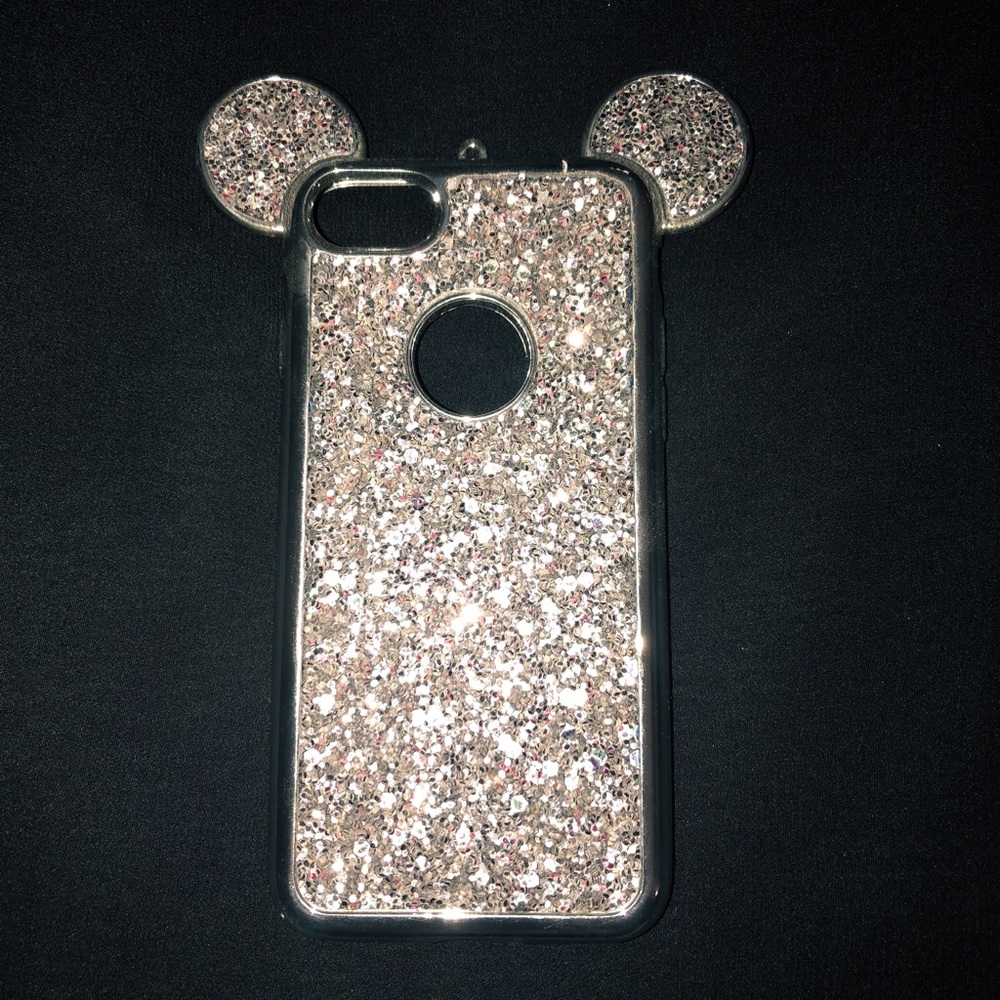 Glitter mickey ear iPhone 7/8 phone case📱